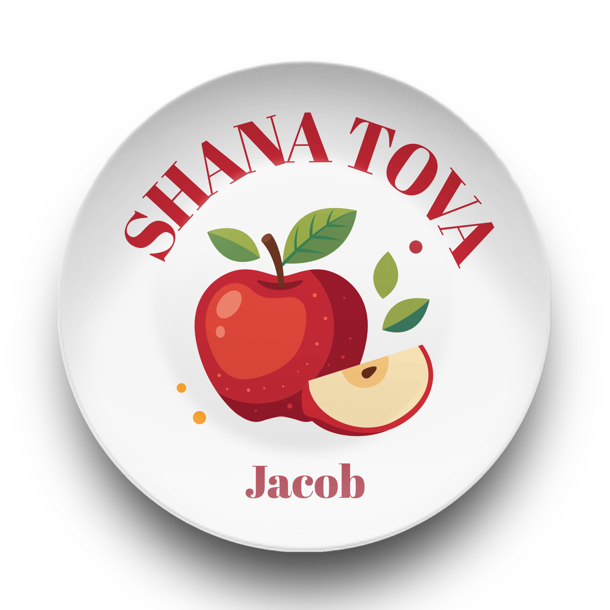 Personalized Shana Tova Plate Plate by Lil Plate Shop