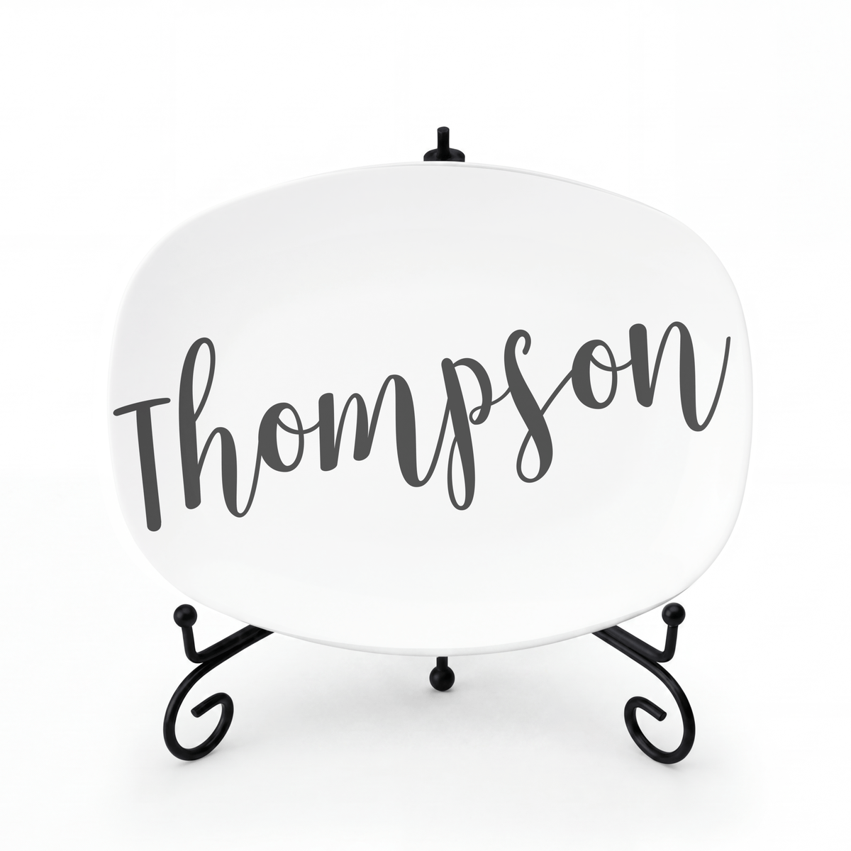 Personalized Large Script Name Platter by Lil Plate Shop