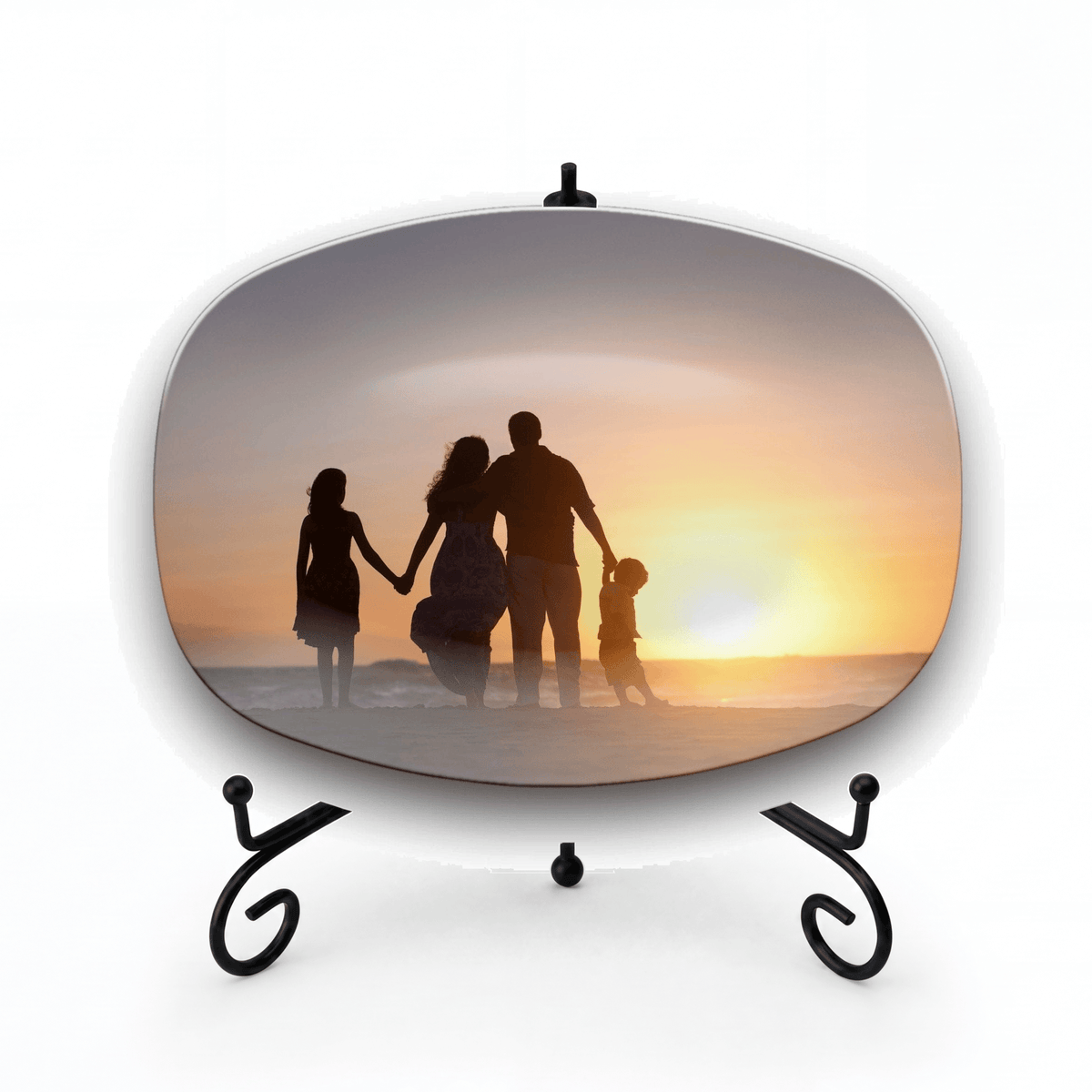 Personalized Photo Platter Platter + Stand + Gift Box by Lil Plate Shop