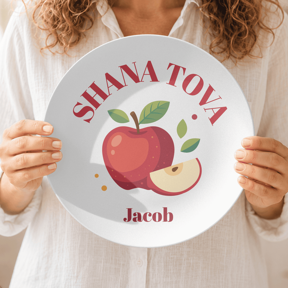 Personalized Shana Tova Plate by Lil Plate Shop