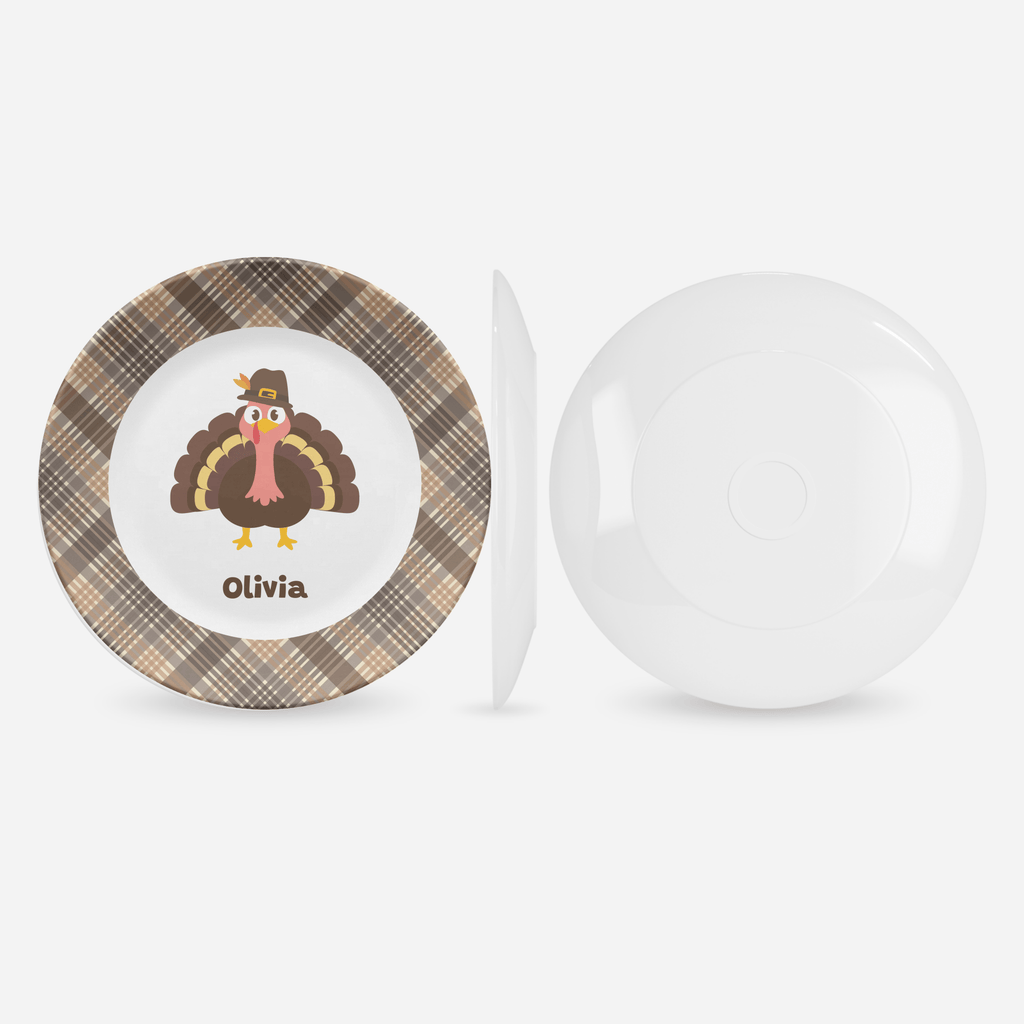 Personalized Turkey Thanksgiving Plate by Lil Plate Shop
