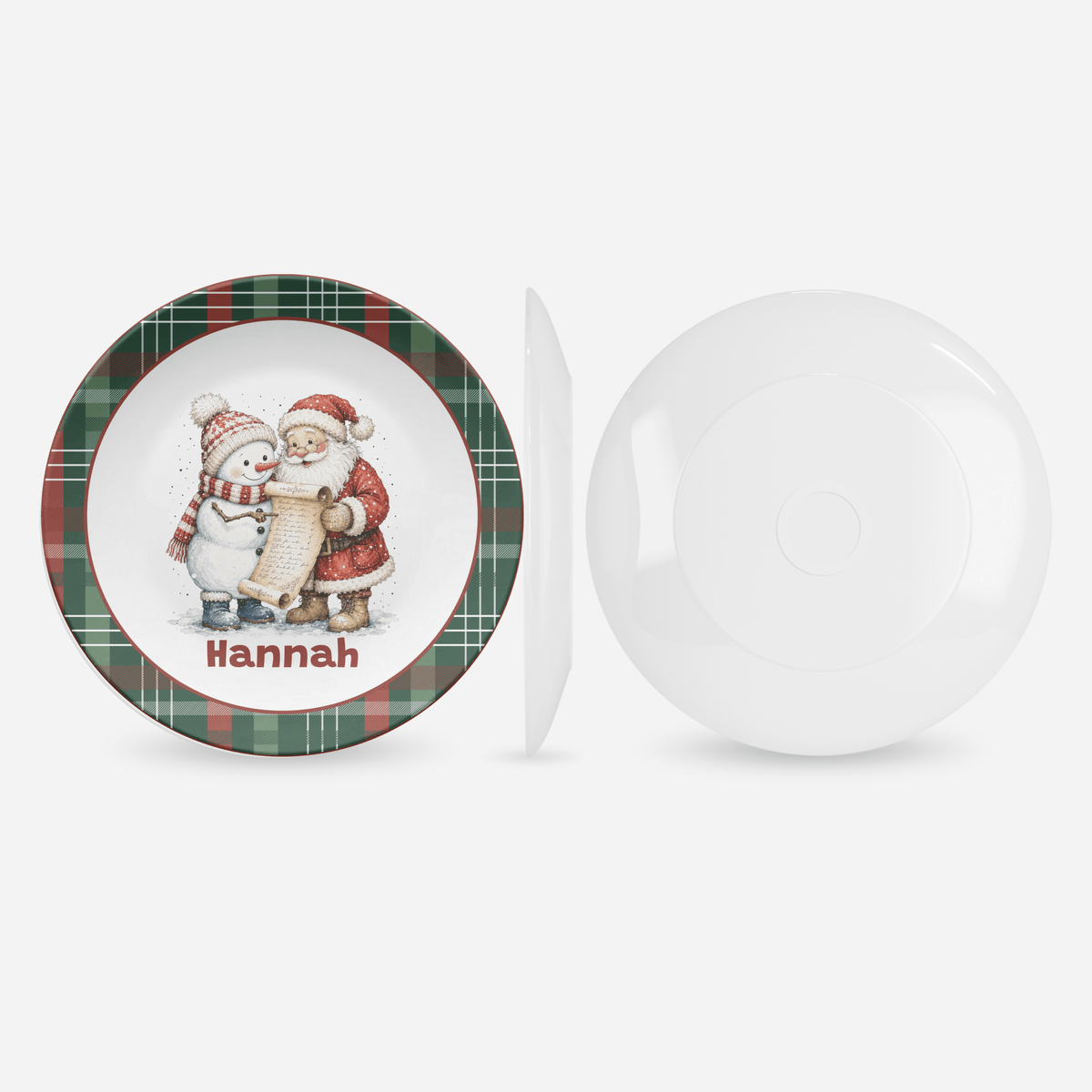Personalized Santa's List Plate by Lil Plate Shop