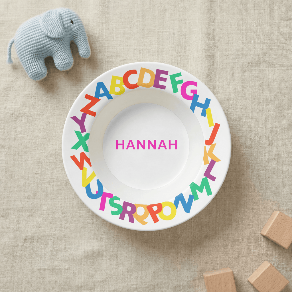 Alphabet Name Bowl by Lil Plate Shop