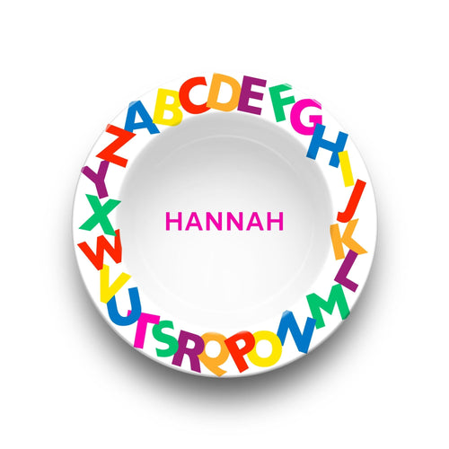 Alphabet Name Bowl by Lil Plate Shop