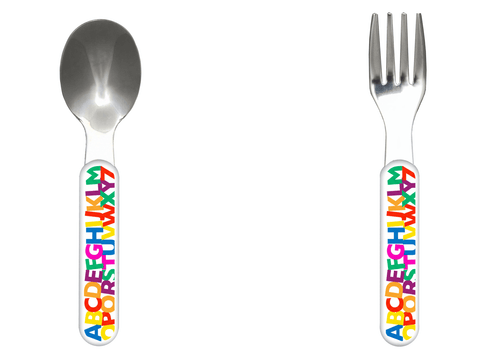 Alphabet Name Kid's Silverware Set by Lil Plate Shop
