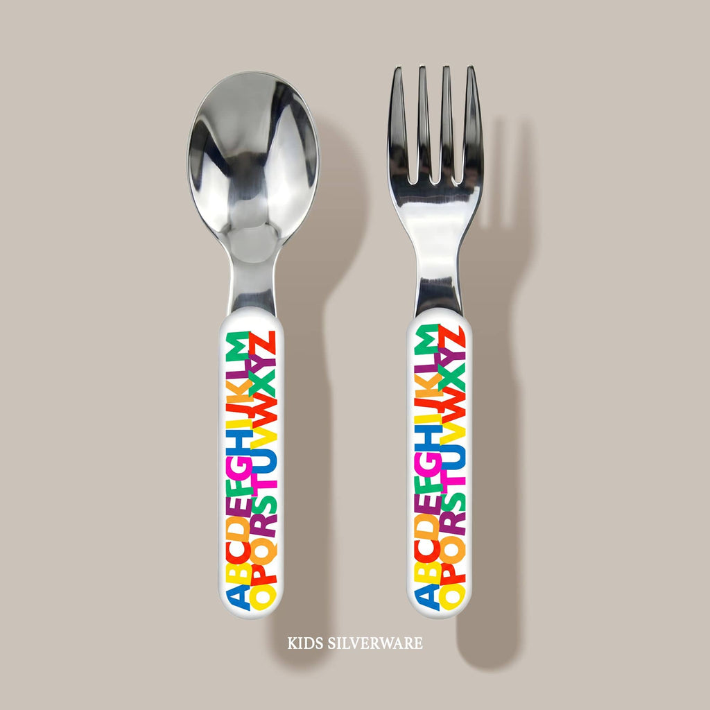Alphabet Name Kid's Silverware Set by Lil Plate Shop