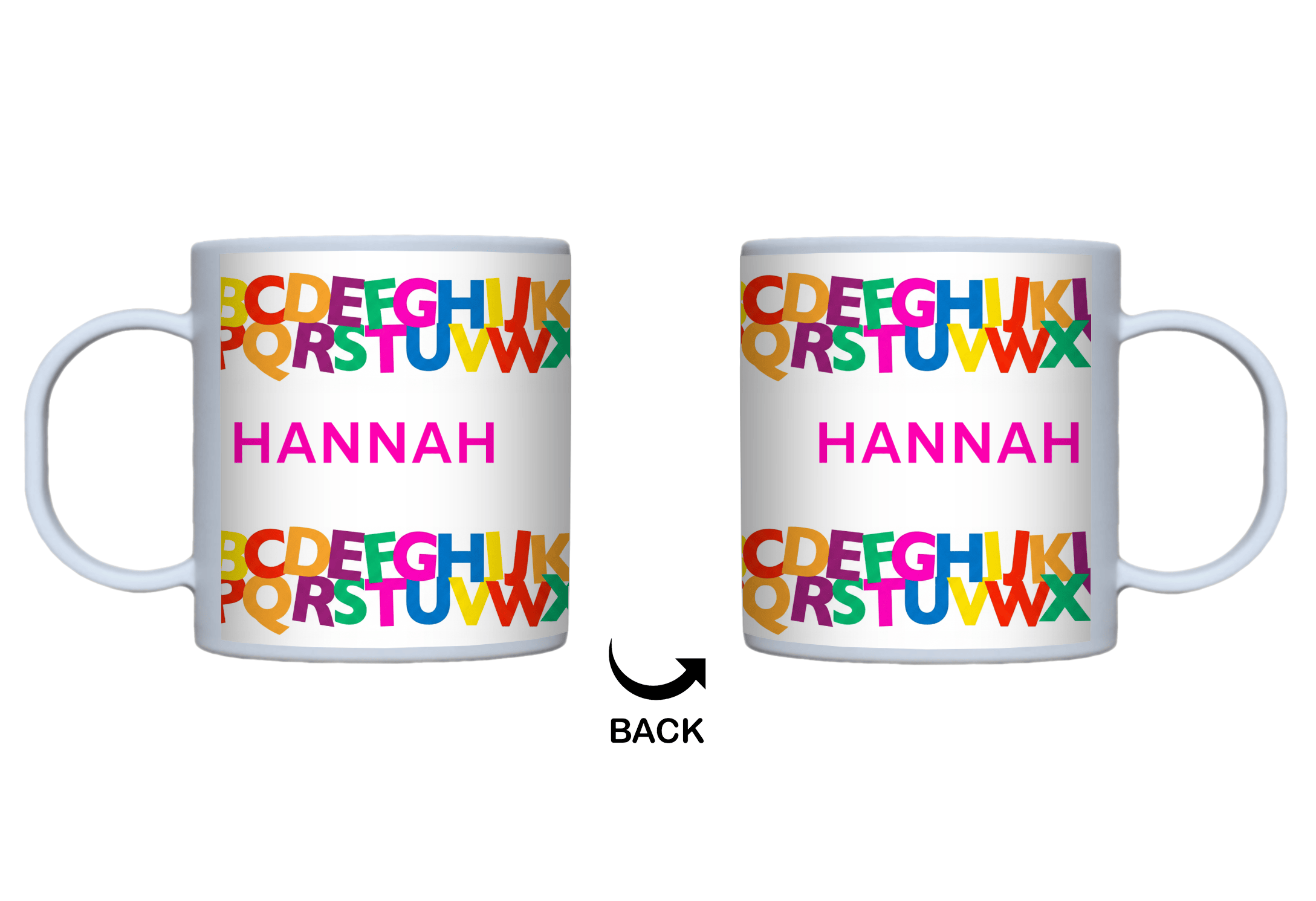 Alphabet Name Mug by Lil Plate Shop