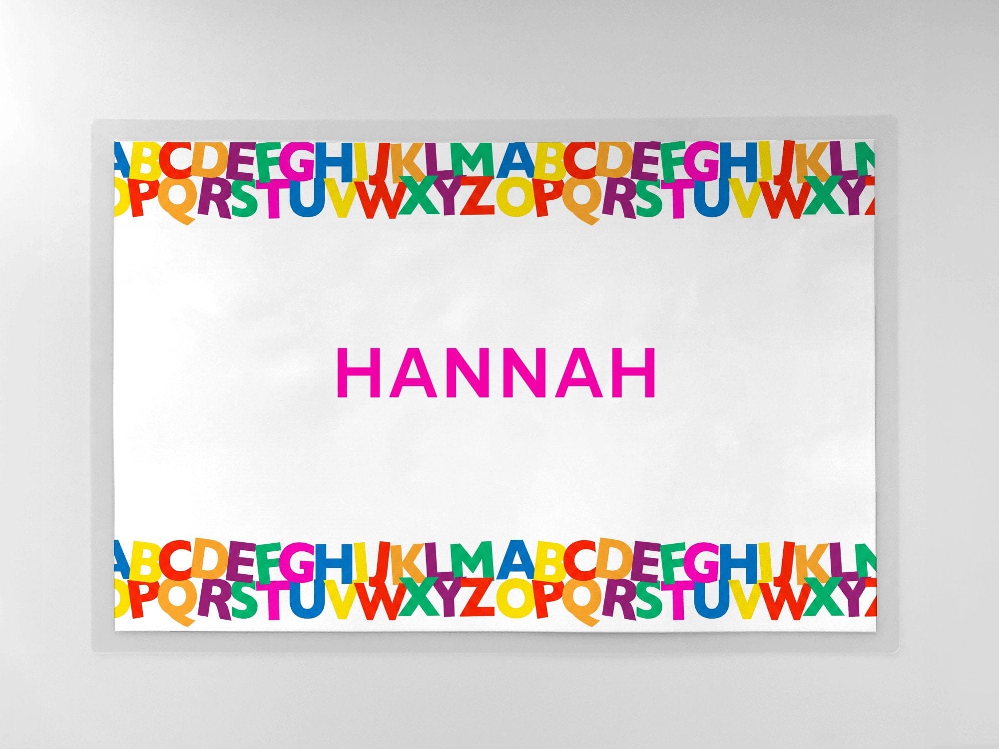 Alphabet Name Placemat by Lil Plate Shop