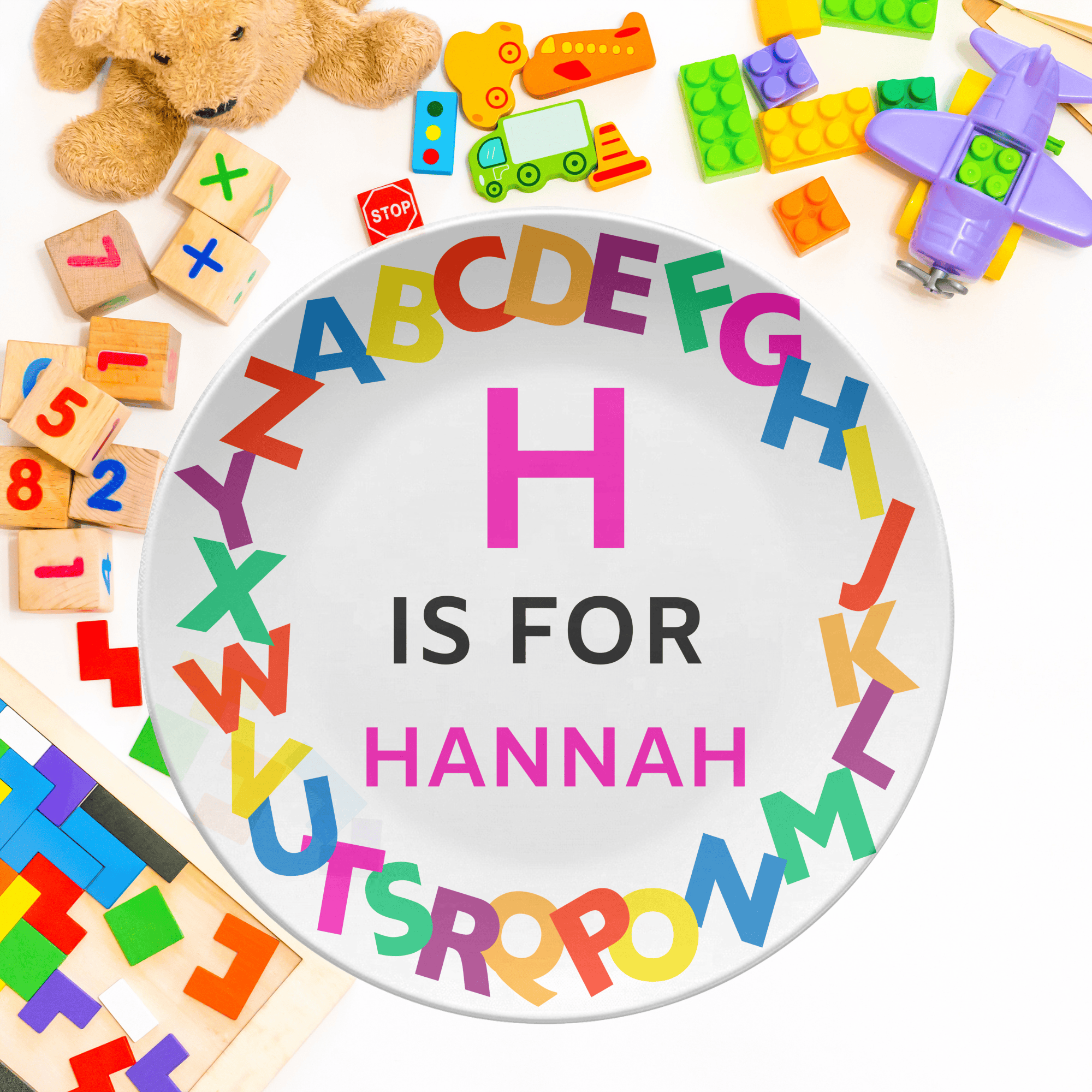 Alphabet Name Plate by Lil Plate Shop