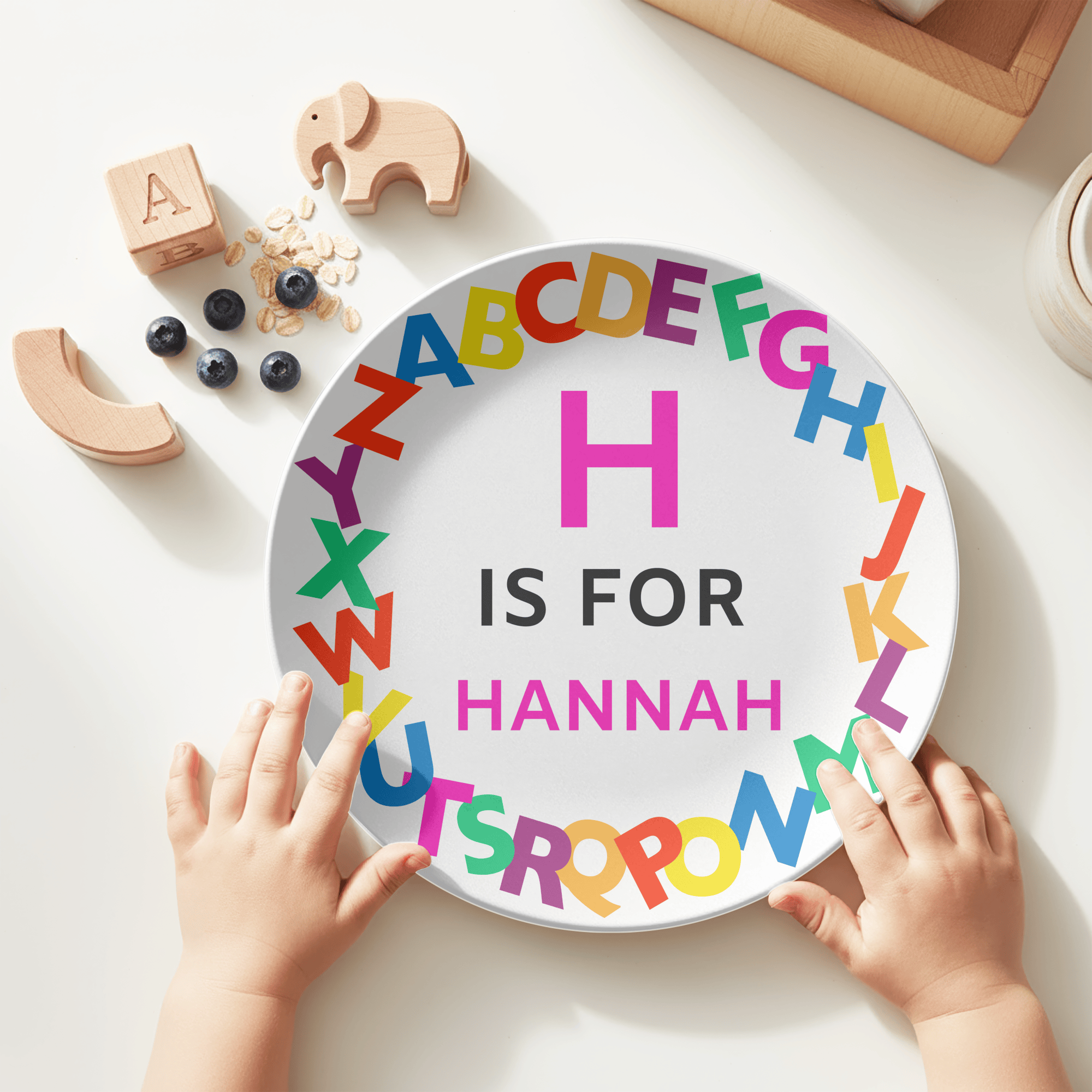 Alphabet Name Plate by Lil Plate Shop