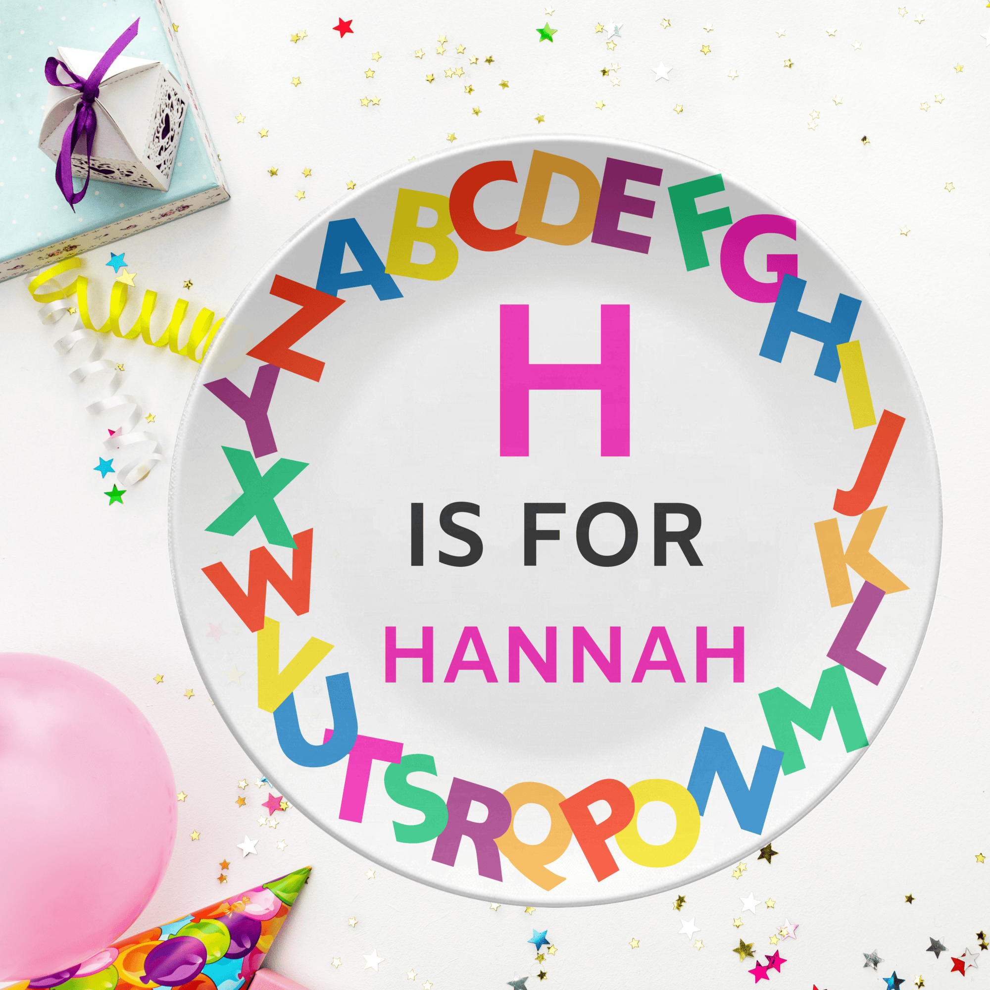 Alphabet Name Plate by Lil Plate Shop