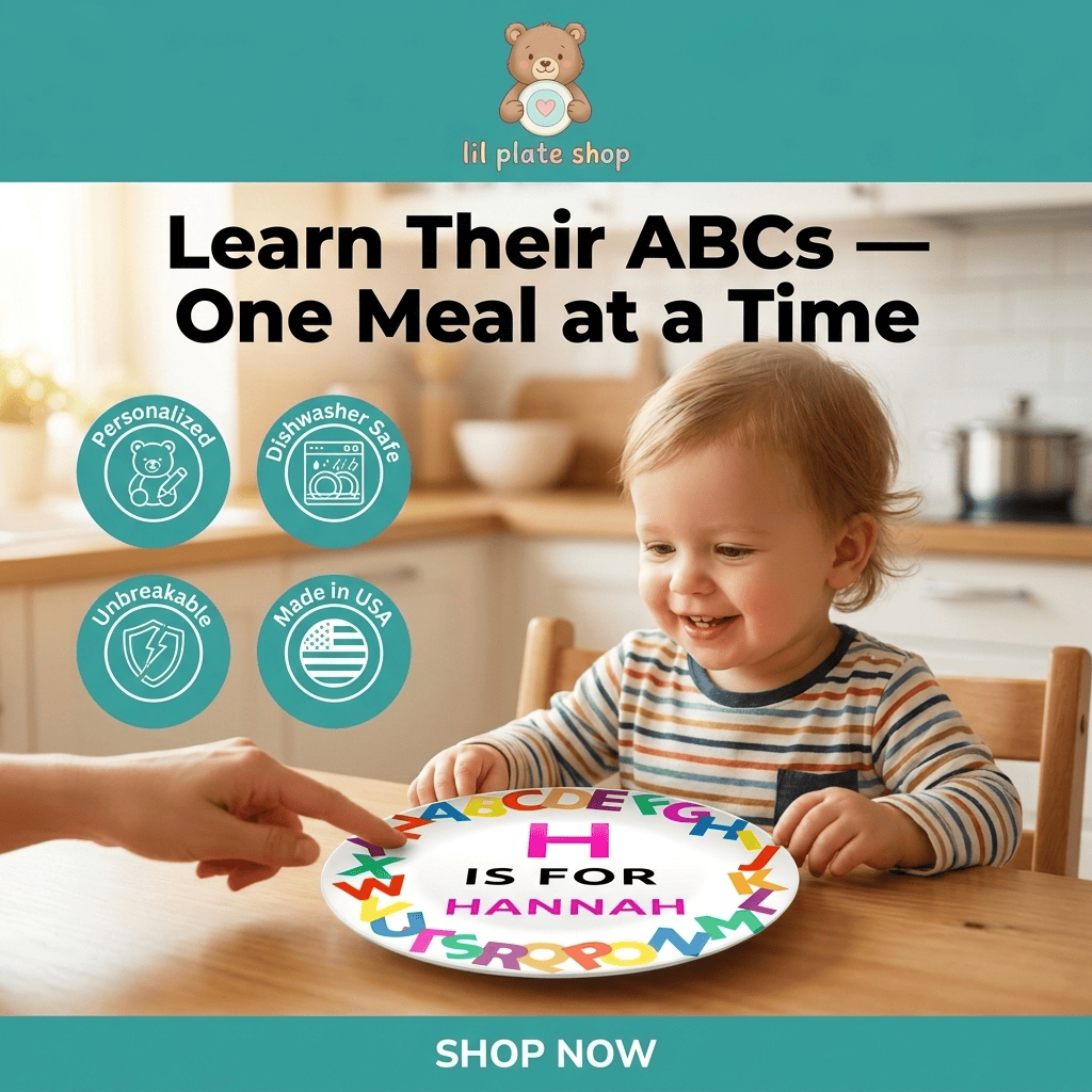Alphabet Name Plate by Lil Plate Shop