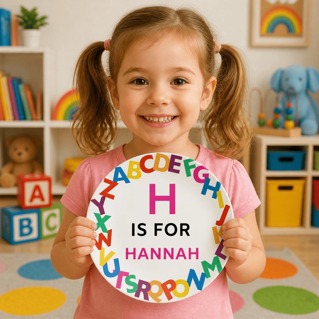 Alphabet Name Plate by Lil Plate Shop
