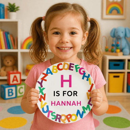 Alphabet Name Plate by Lil Plate Shop