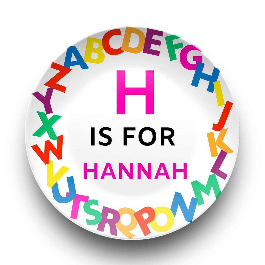 Alphabet Name Plate by Lil Plate Shop
