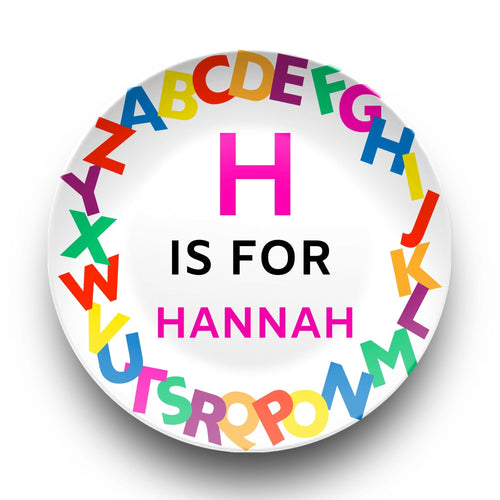 Alphabet Name Plate by Lil Plate Shop