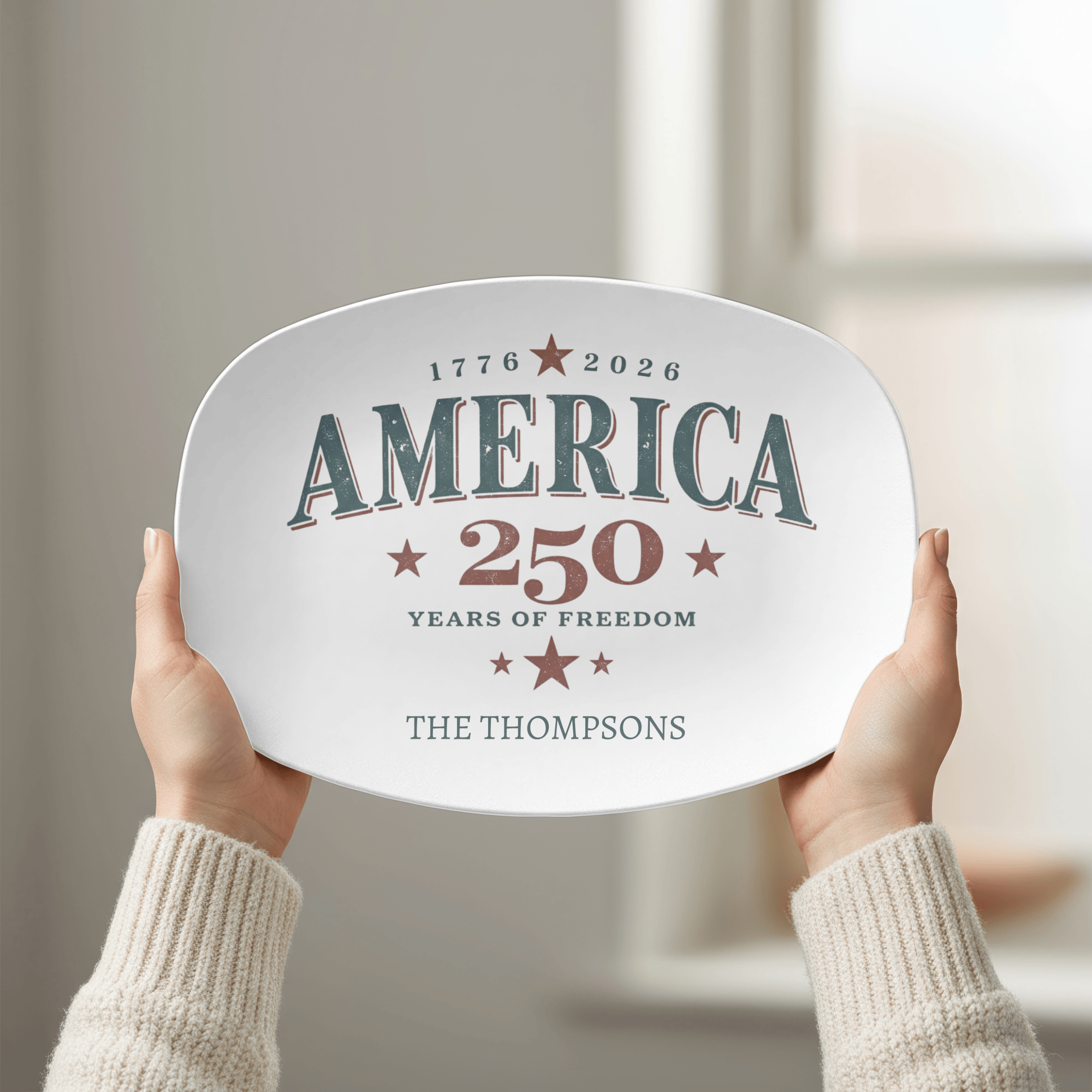 America 250th Anniversary Platter by Lil Plate Shop