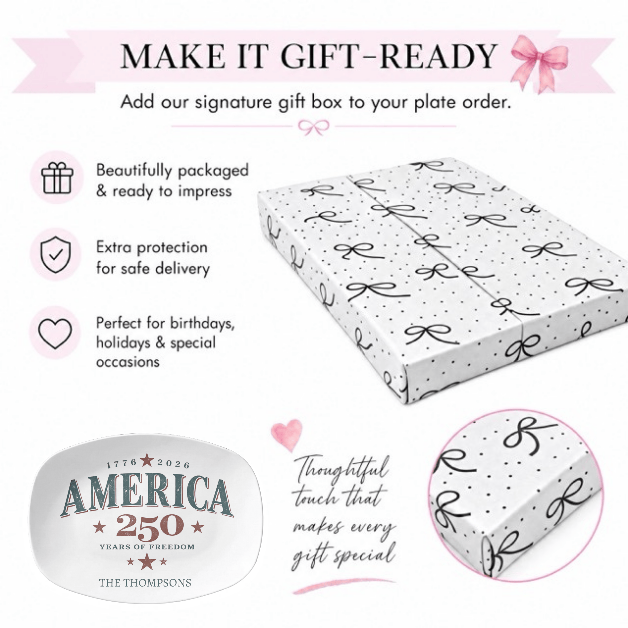 America 250th Anniversary Platter by Lil Plate Shop