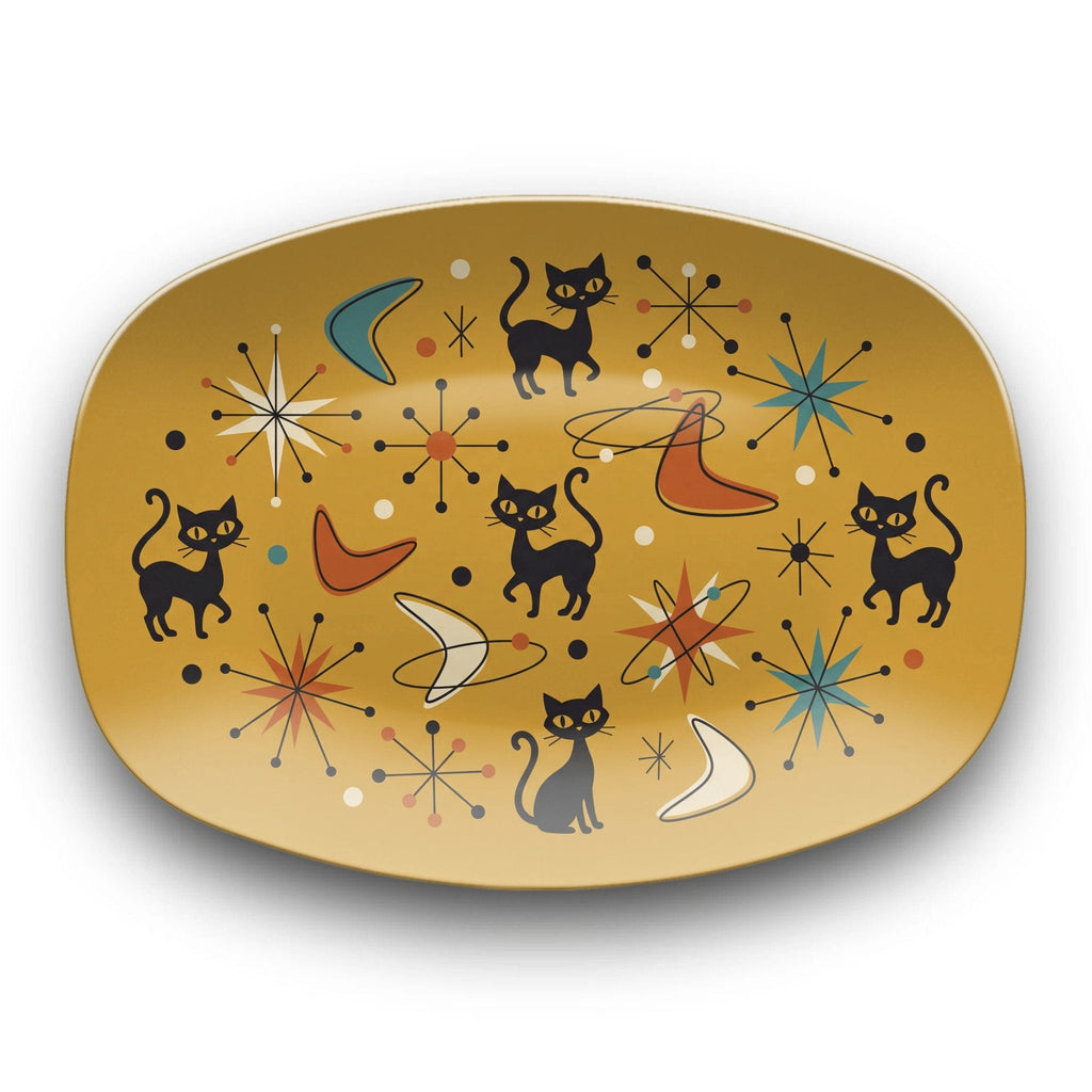 Atomic Cat Serving Platter by Lil Plate Shop