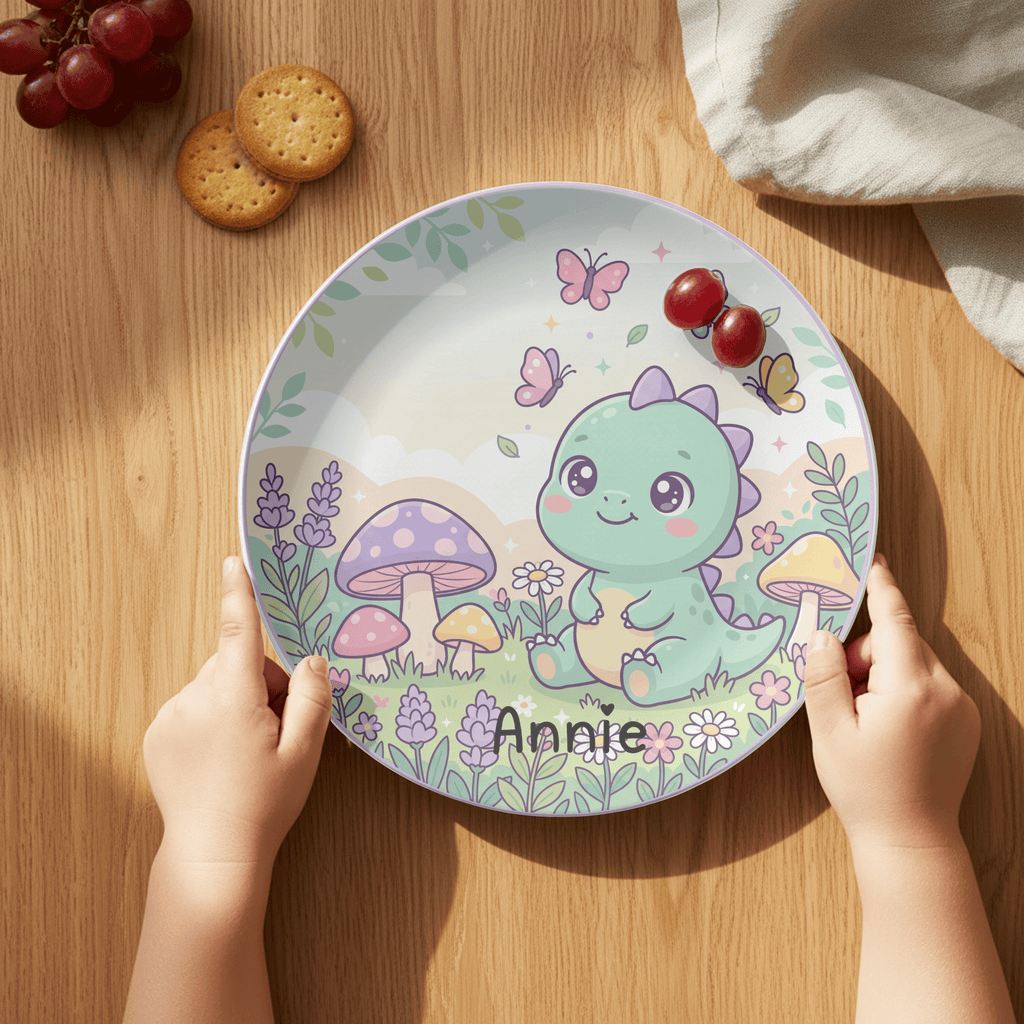 Baby Dinosaur Plate by Lil Plate Shop