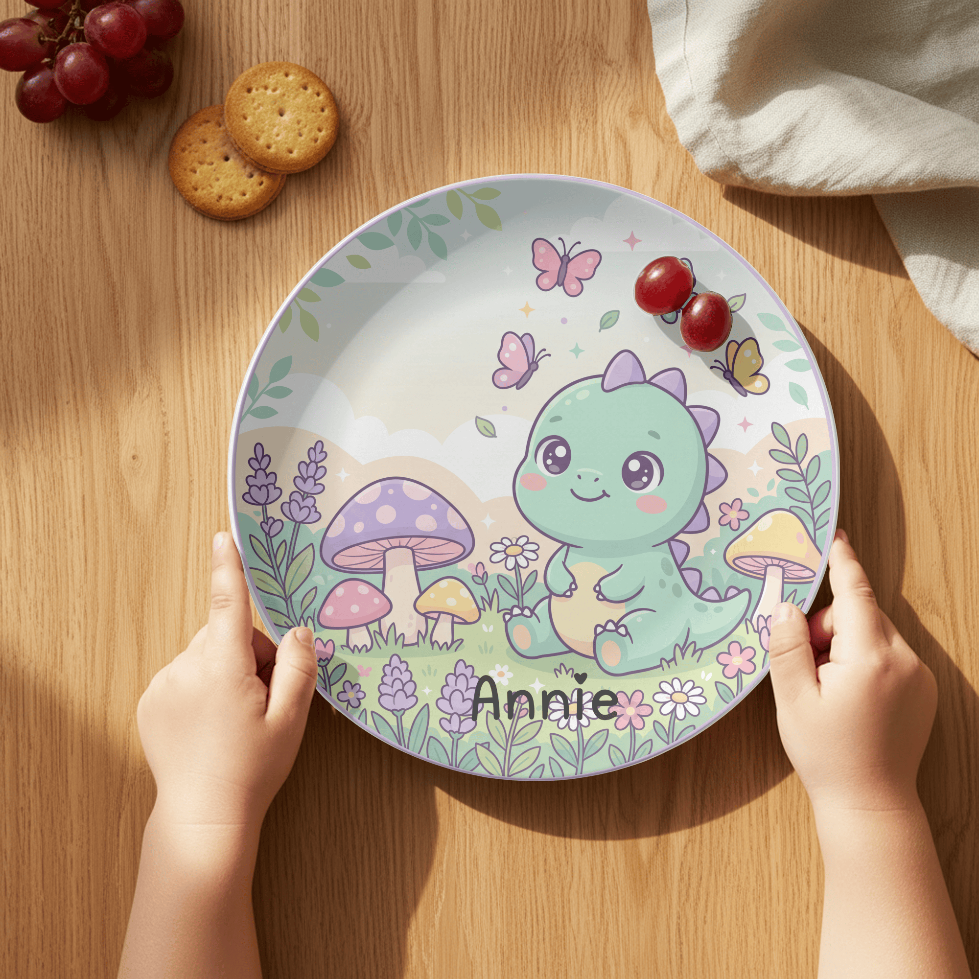 Baby Dinosaur Plate by Lil Plate Shop
