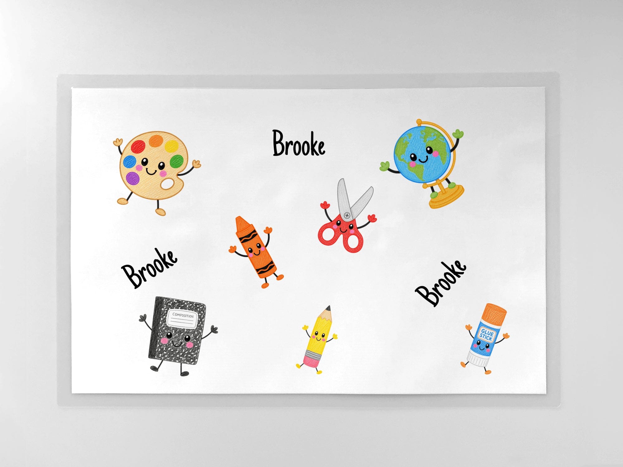 Back-to-School Personalized Placemat by Lil Plate Shop