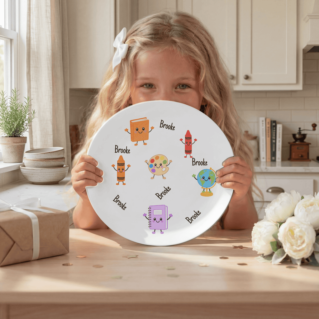 Back-to-School Personalized Plate by Lil Plate Shop