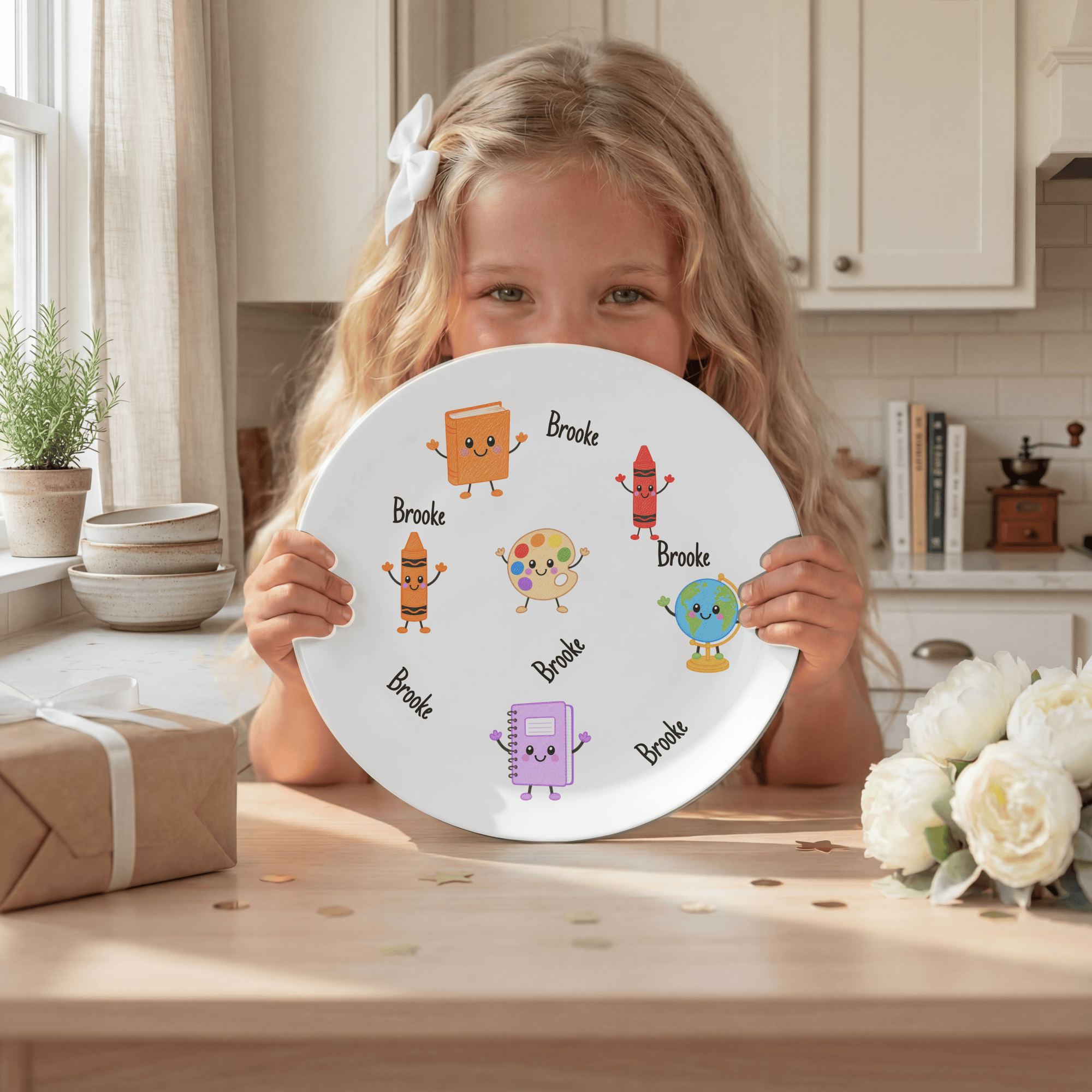 Back-to-School Personalized Plate by Lil Plate Shop