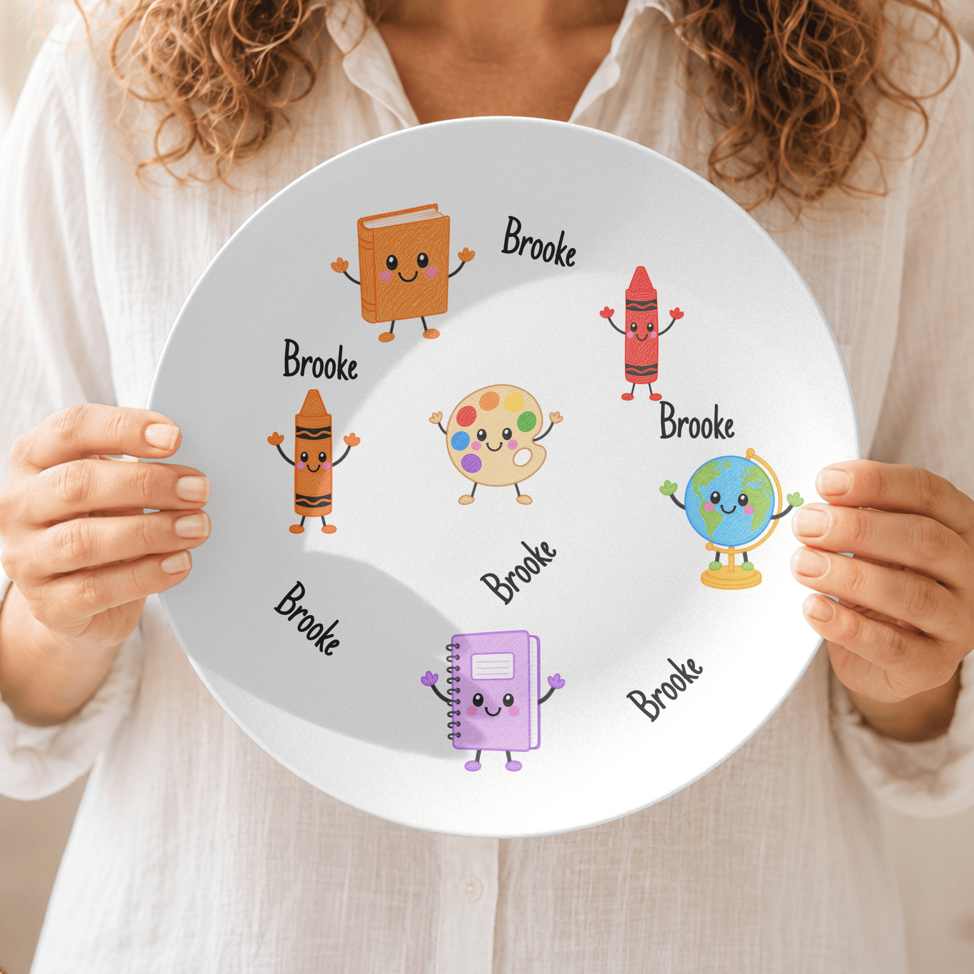 Back-to-School Personalized Plate by Lil Plate Shop