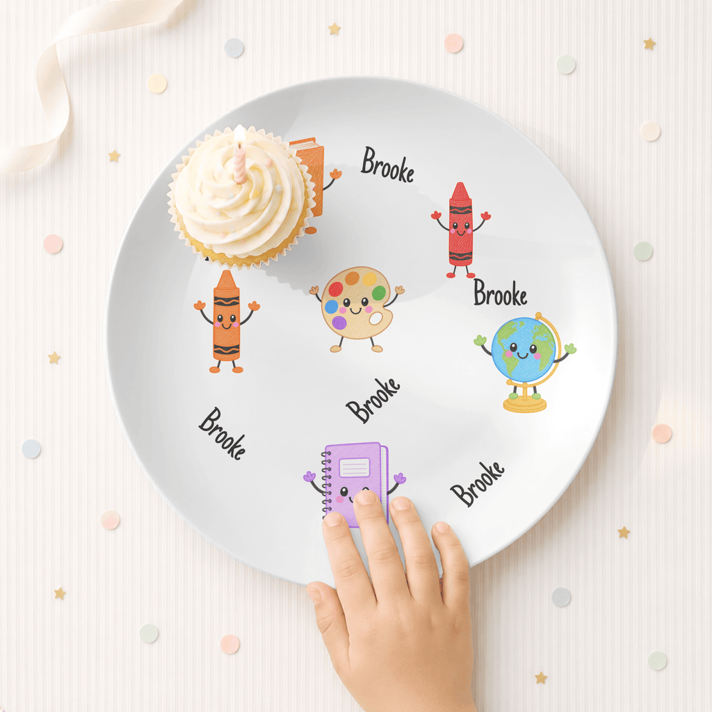Back-to-School Personalized Plate by Lil Plate Shop