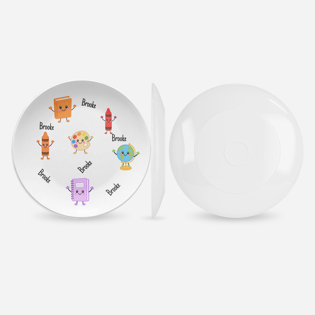 Back-to-School Personalized Plate by Lil Plate Shop