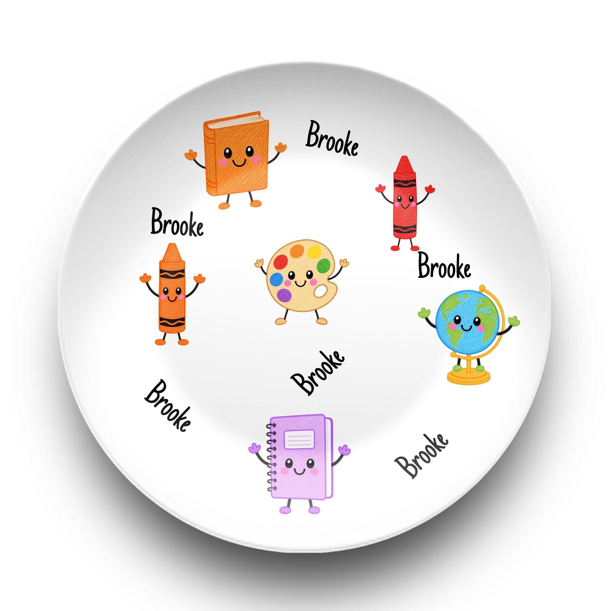 Back-to-School Personalized Plate by Lil Plate Shop