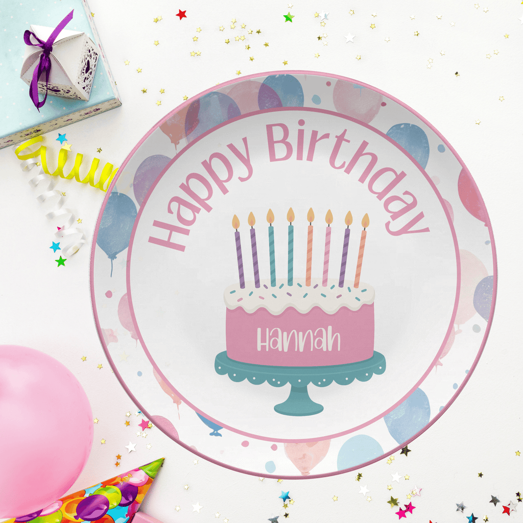 Balloon Name Cake Plate by Lil Plate Shop