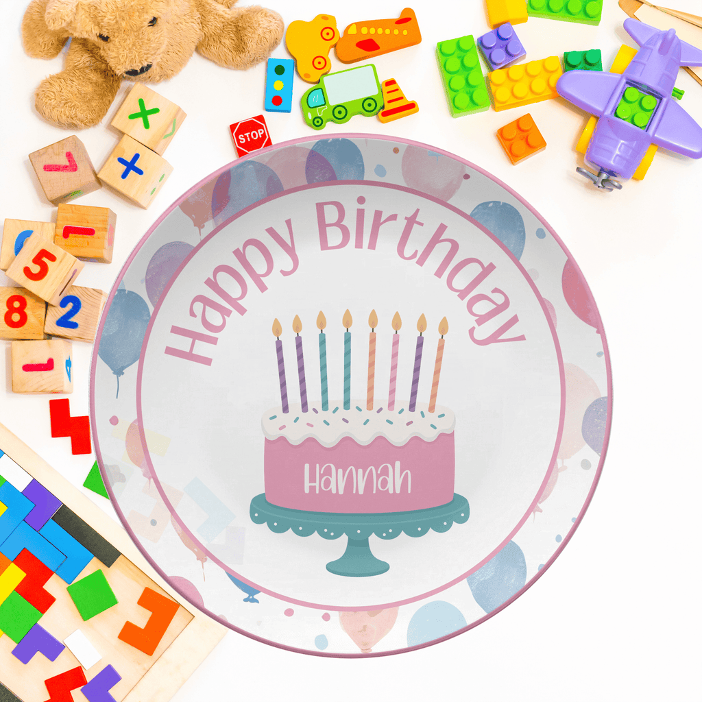 Balloon Name Cake Plate by Lil Plate Shop