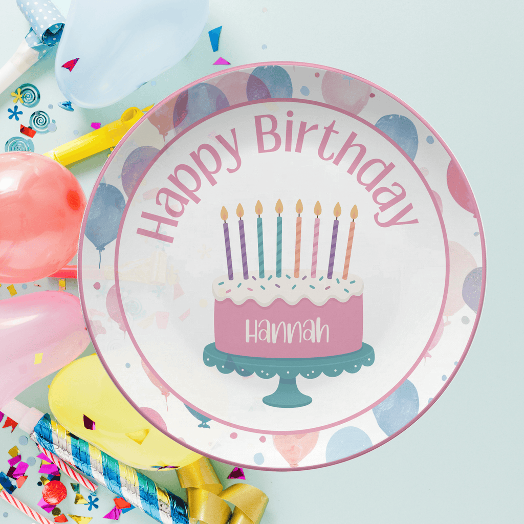 Balloon Name Cake Plate by Lil Plate Shop