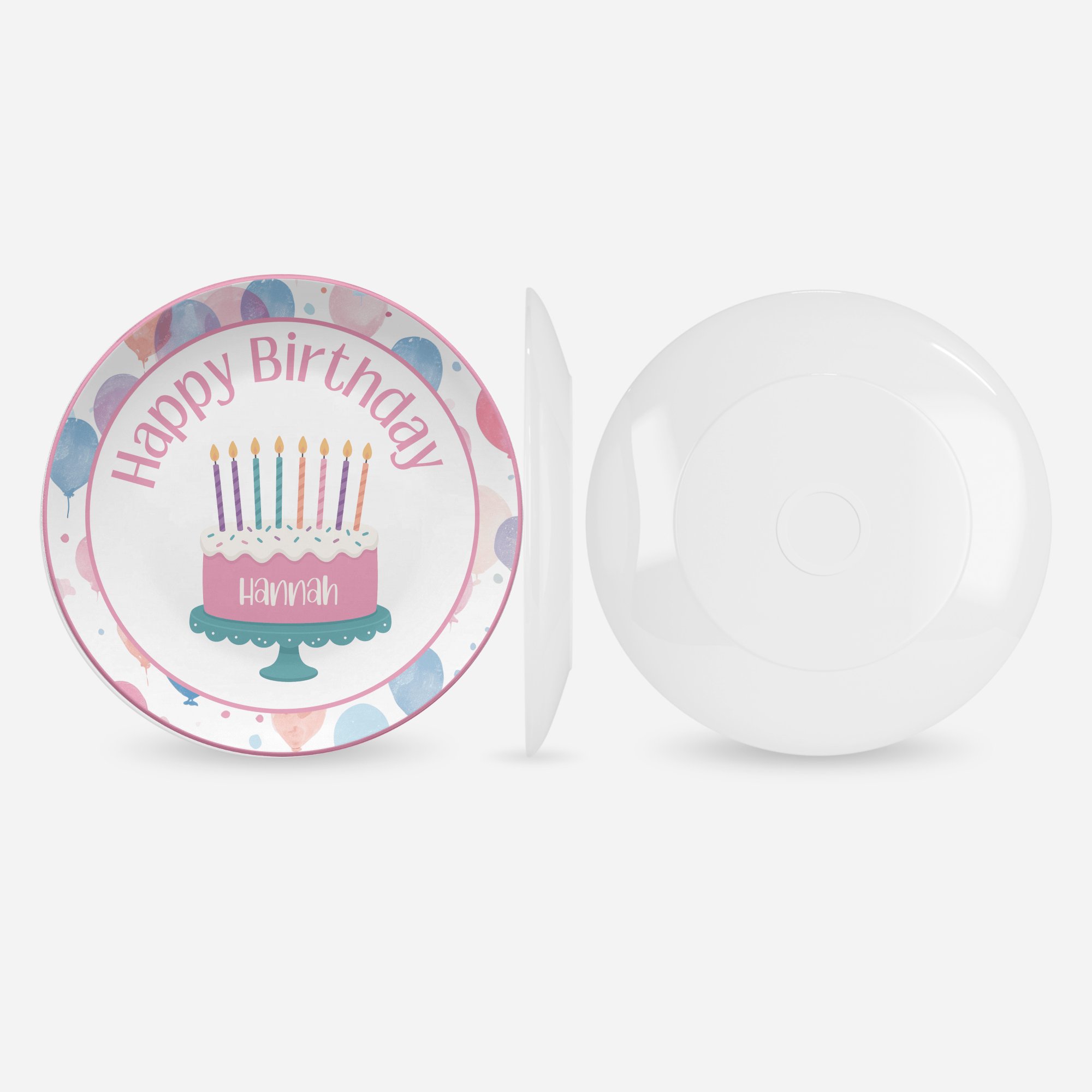 Balloon Name Cake Plate by Lil Plate Shop