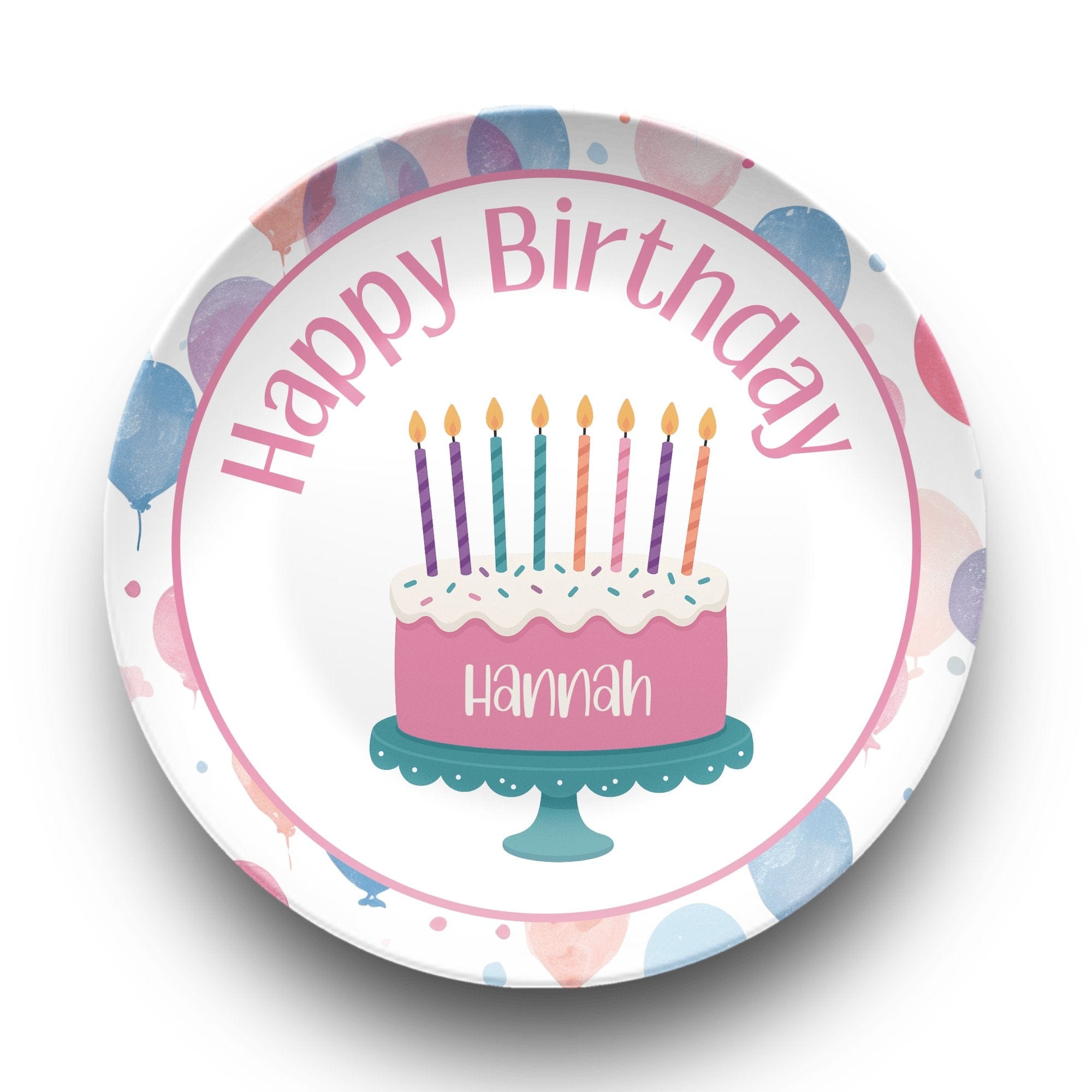 Balloon Name Cake Plate by Lil Plate Shop