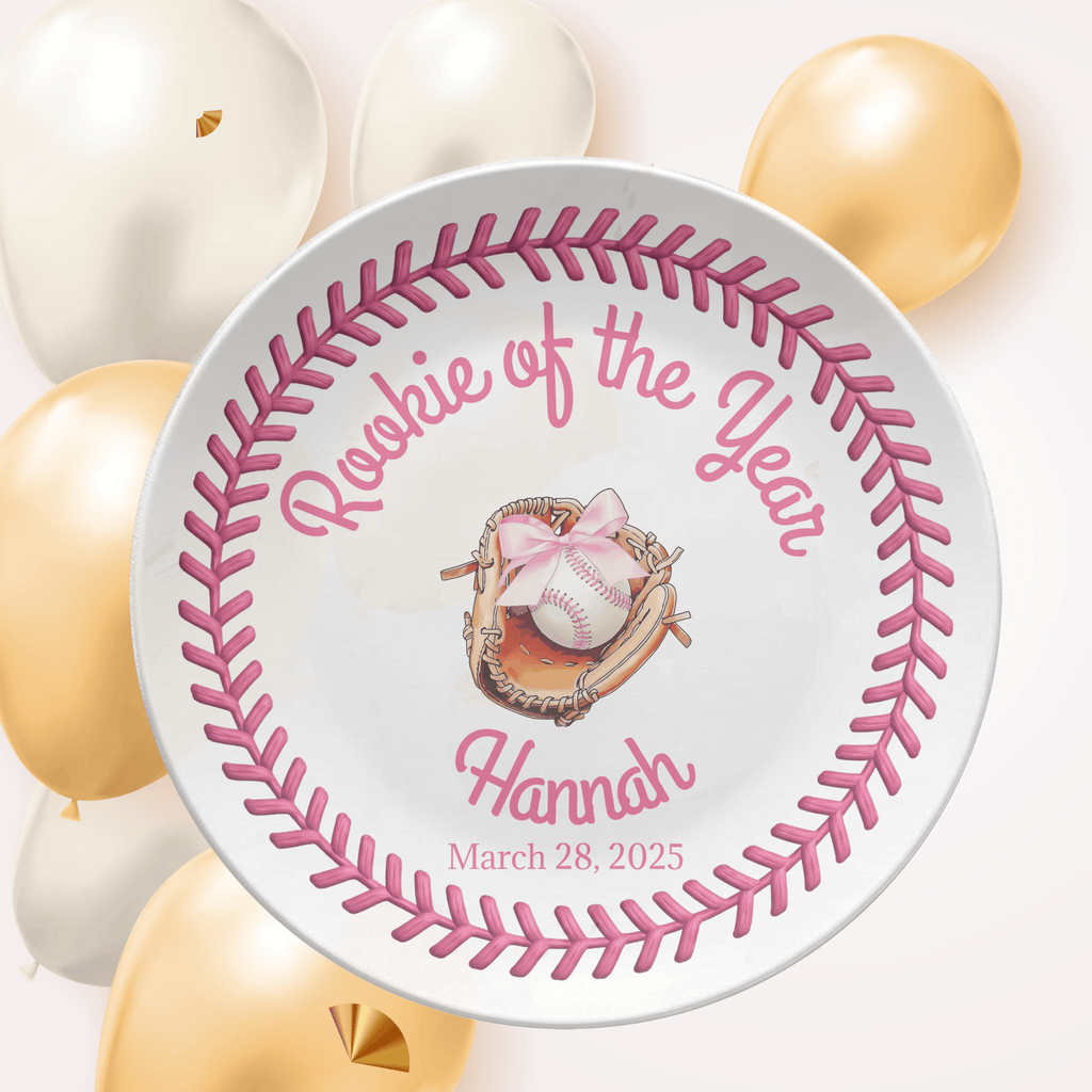 Baseball Girl Rookie Plate by Lil Plate Shop