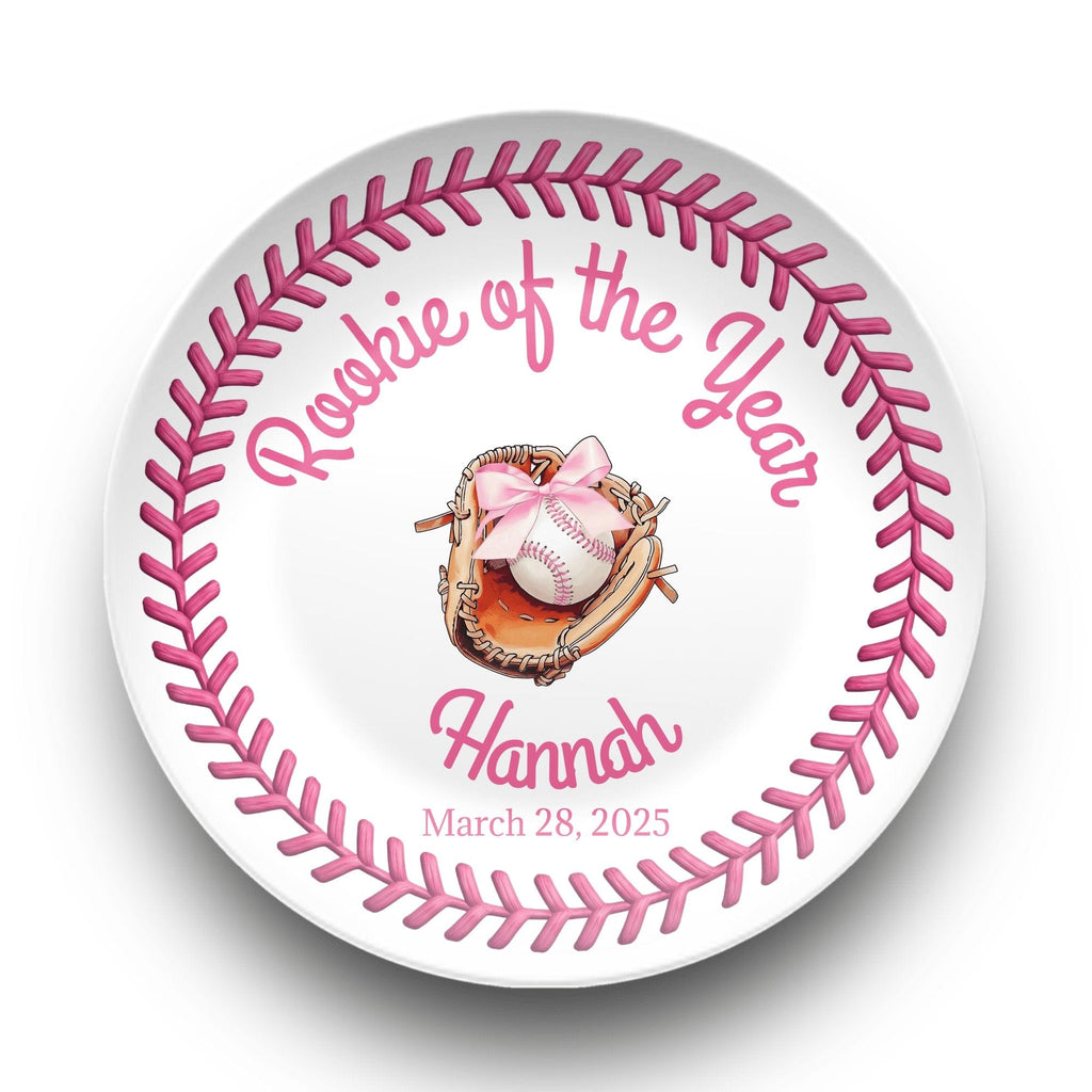 Baseball Girl Rookie Plate by Lil Plate Shop