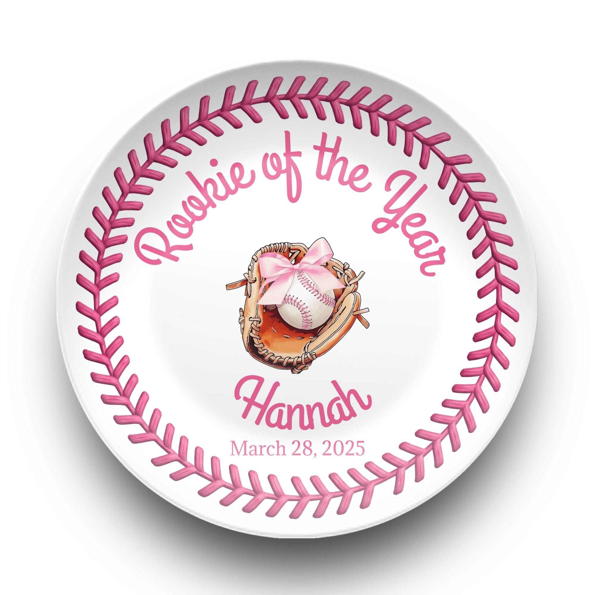 Baseball Girl Rookie Plate by Lil Plate Shop