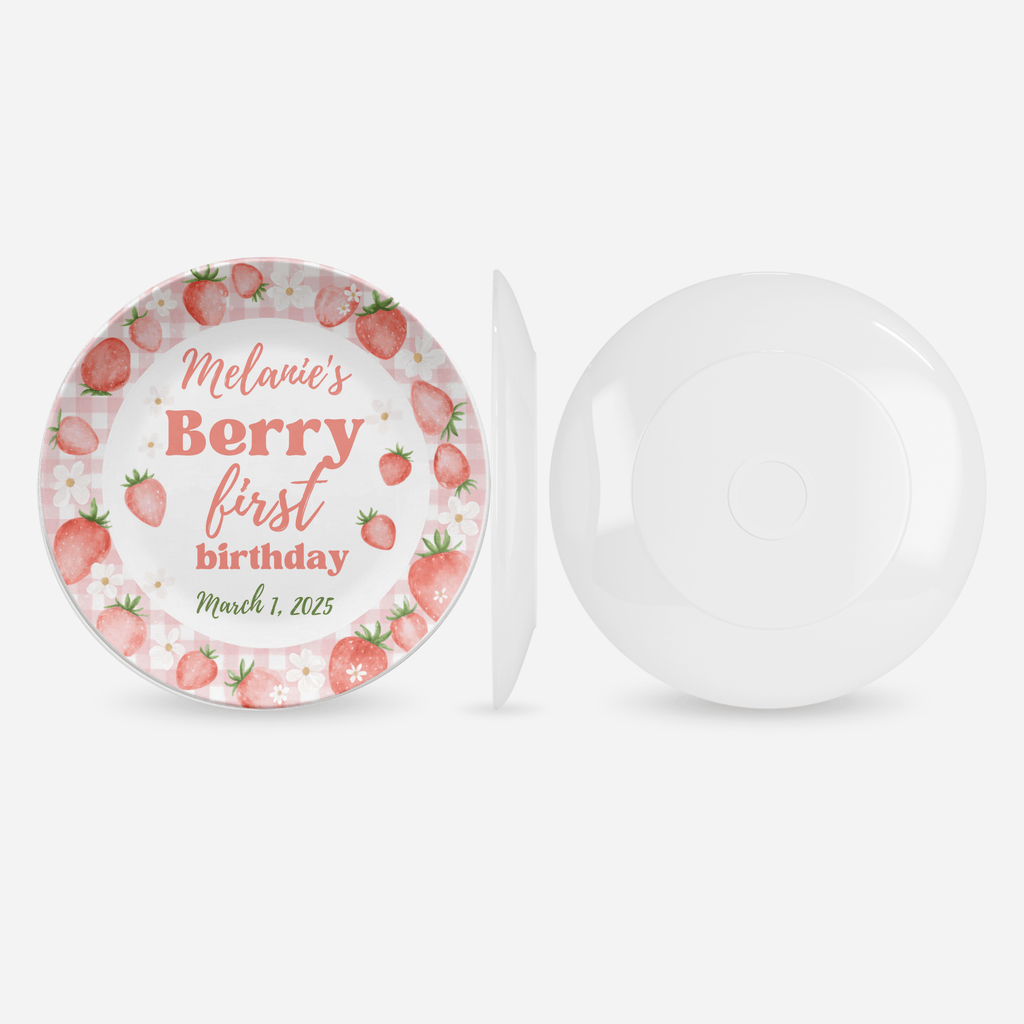 Berry First Birthday Plate by Lil Plate Shop