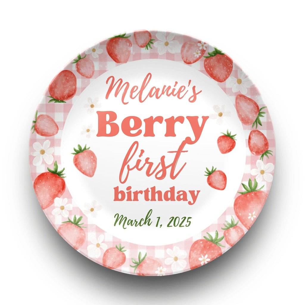 Berry First Birthday Plate by Lil Plate Shop