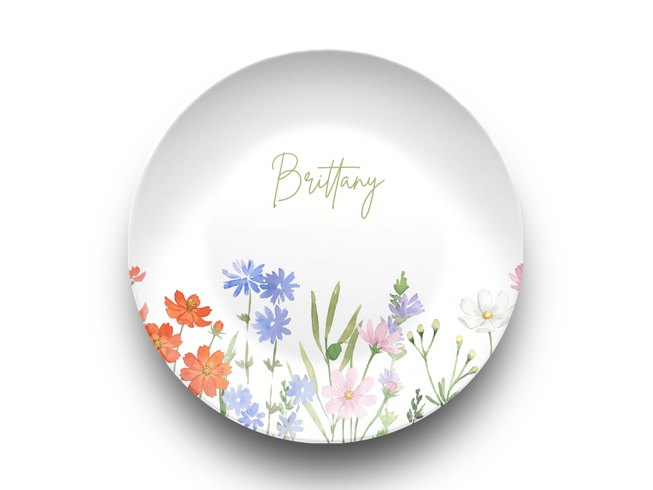 Birth Flower Name Plate October - Cosmos by Lil Plate Shop