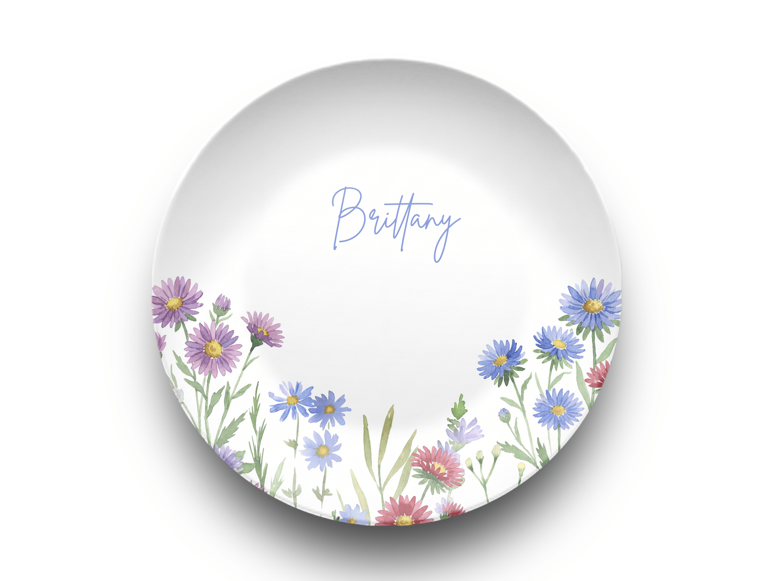 Birth Flower Name Plate September - Aster by Lil Plate Shop