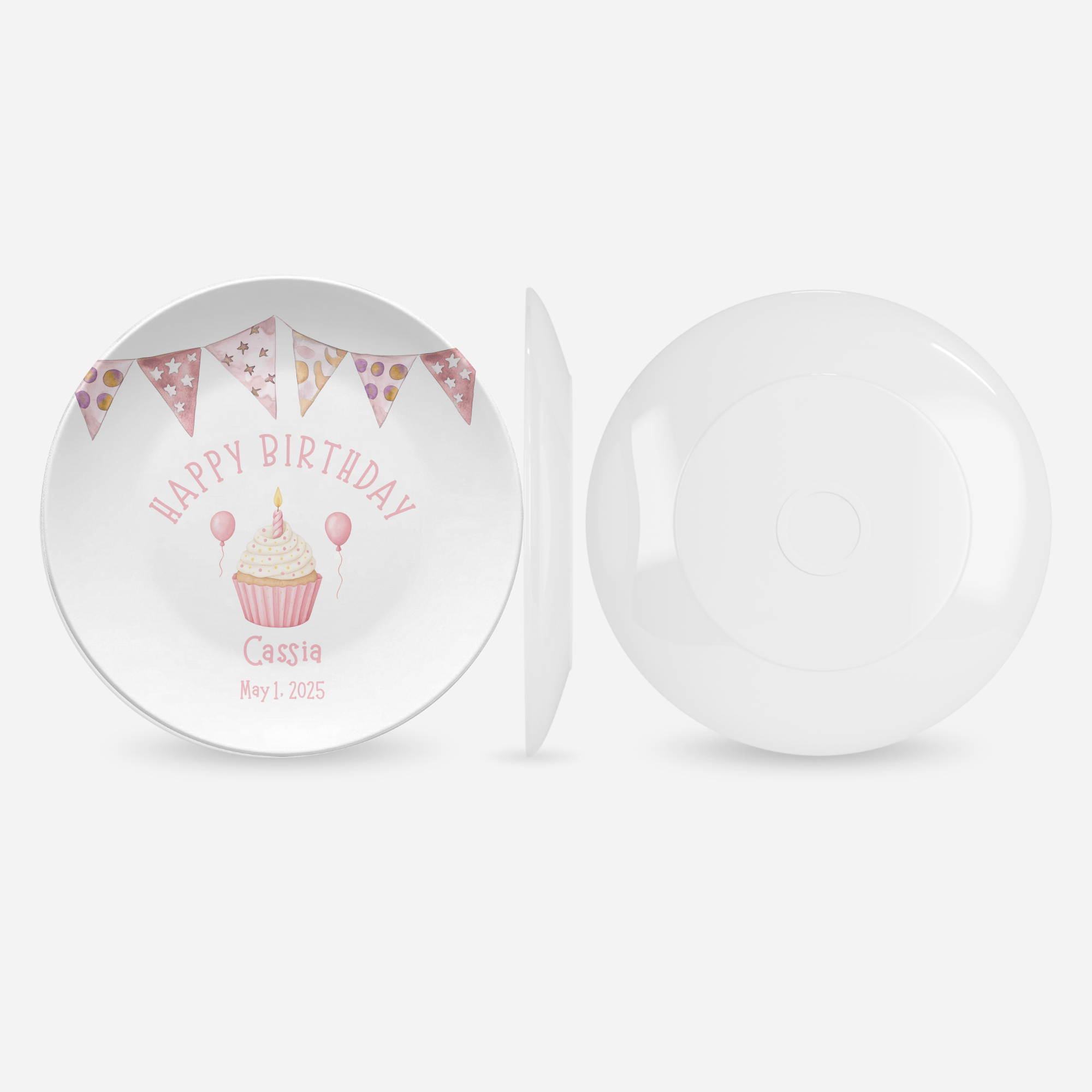 Birthday Banner Plate by Lil Plate Shop