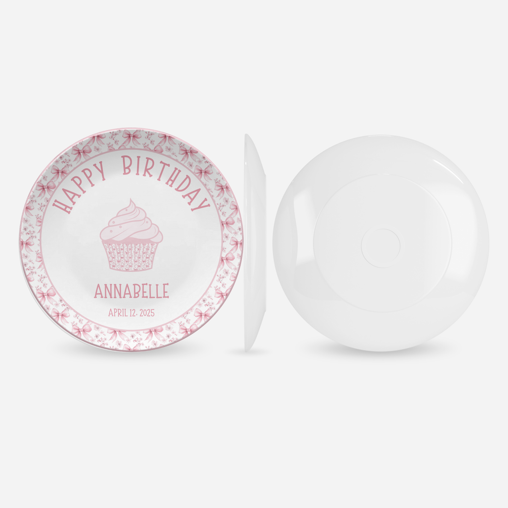 Birthday Coquette Cupcake Plate by Lil Plate Shop