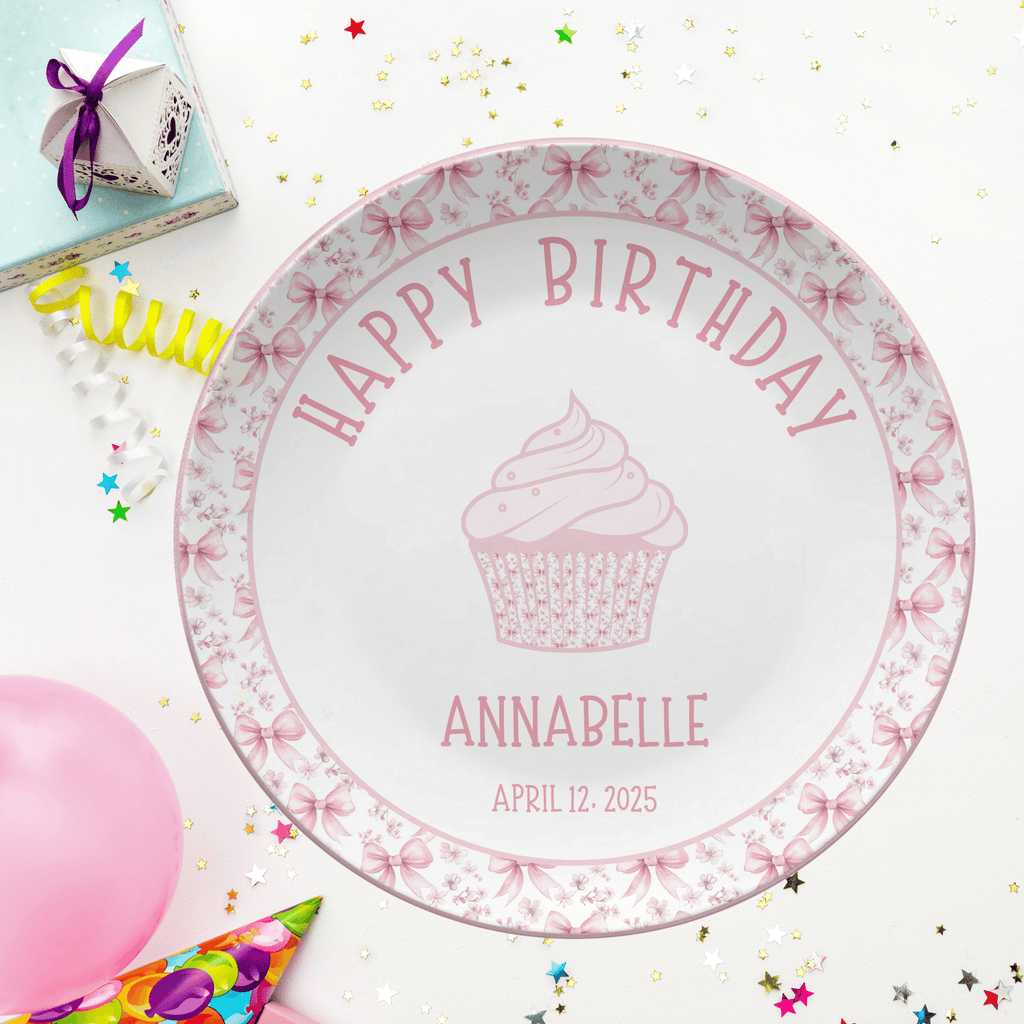 Birthday Coquette Cupcake Plate by Lil Plate Shop