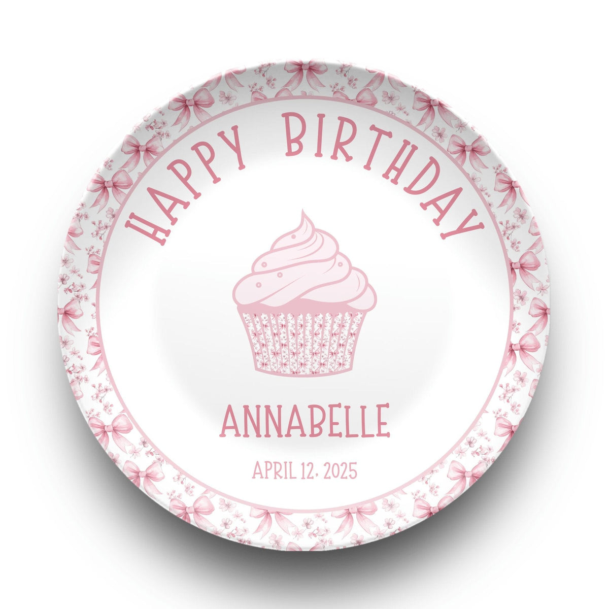Birthday Coquette Cupcake Plate by Lil Plate Shop