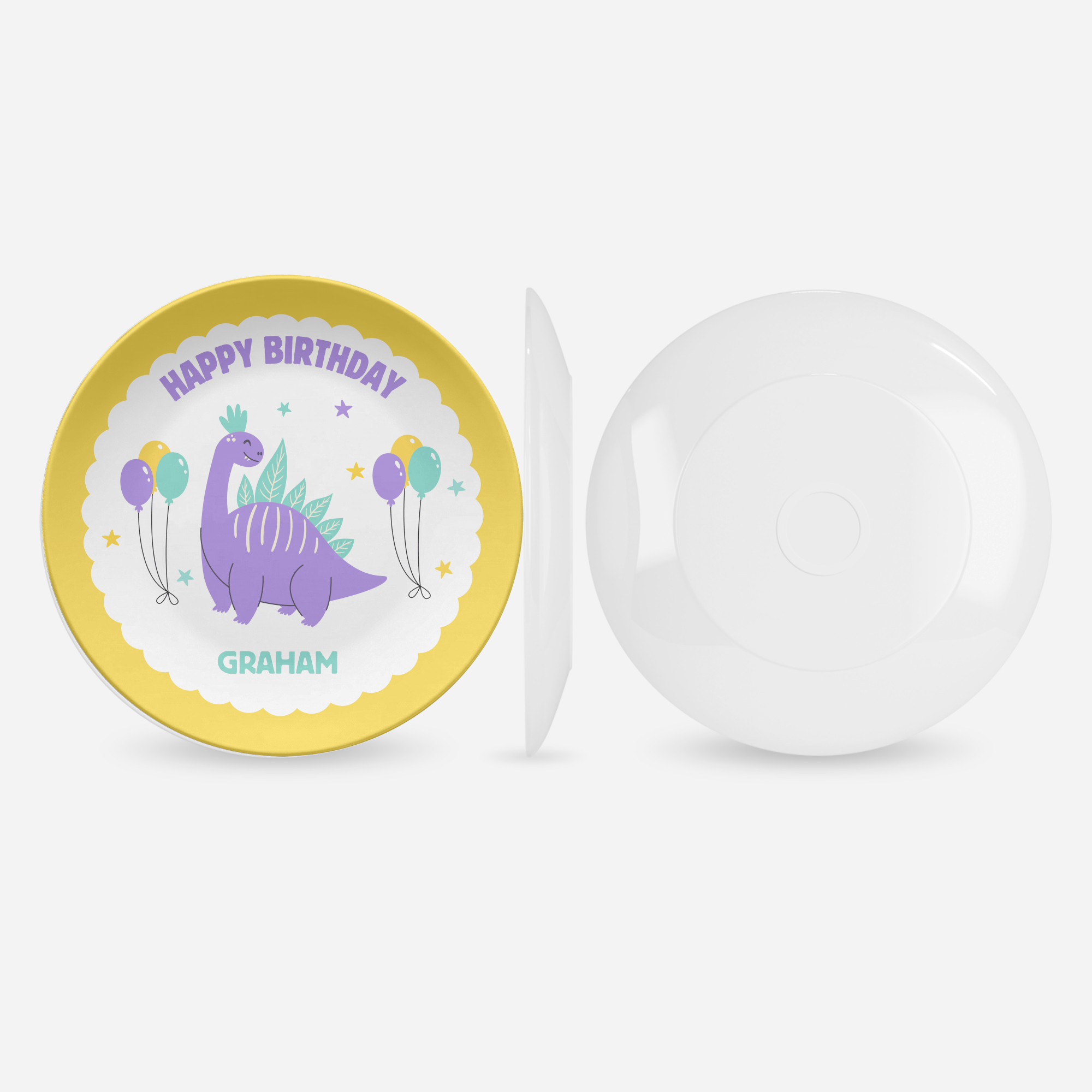 Birthday Dinosaur Plate by Lil Plate Shop