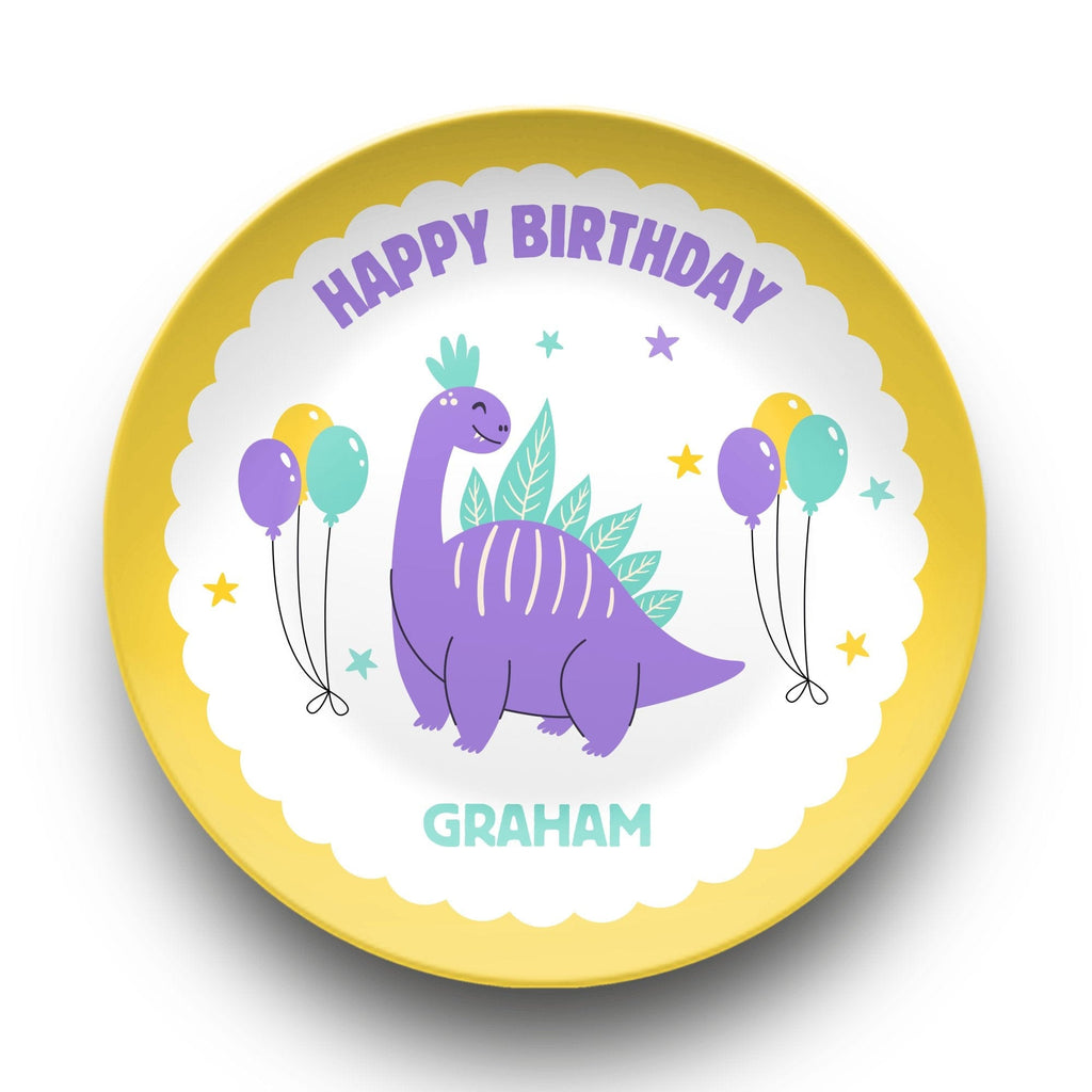 Birthday Dinosaur Plate by Lil Plate Shop
